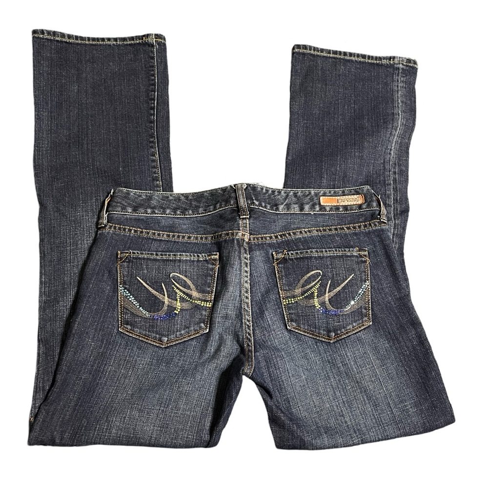 Vintage Express Embellished Bootcut Jeans